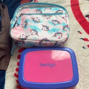 Kids new lunch box and carting case